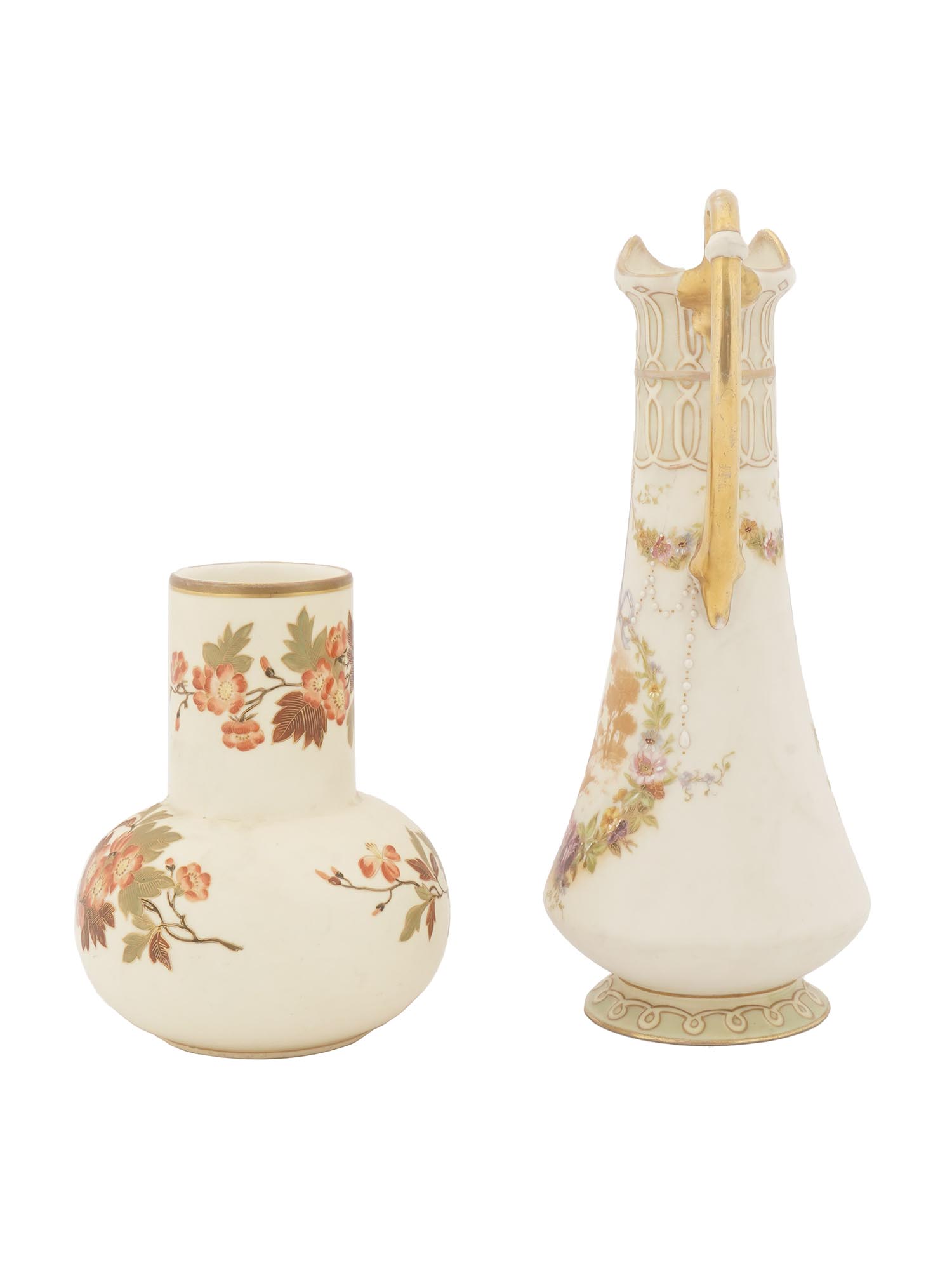 ROBERT HANKE AUSTRIAN PORCELAIN TALL JUG AND VASE PIC-3